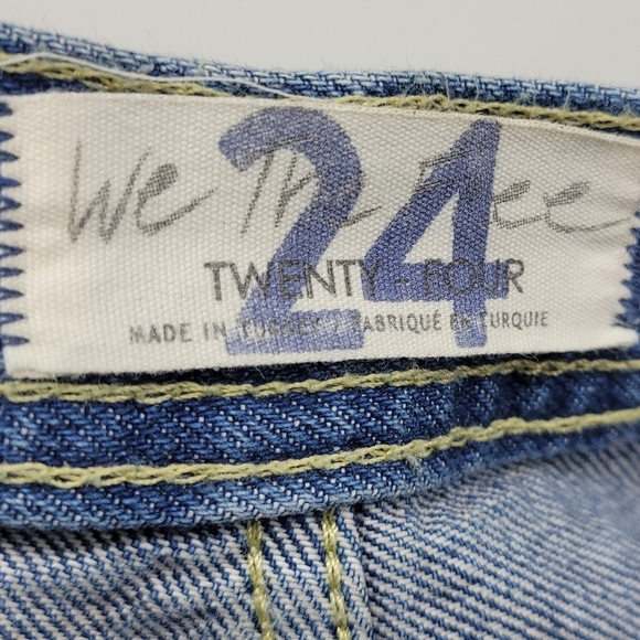 We The Free Womens Cropped Distressed 100% Cotton Jeans Size 24 - Picture 4 of 12